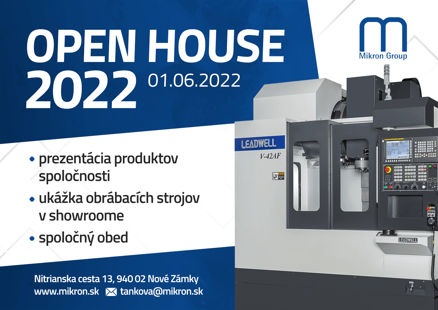 Pozvánka MIKRON OPEN HOUSE 2022